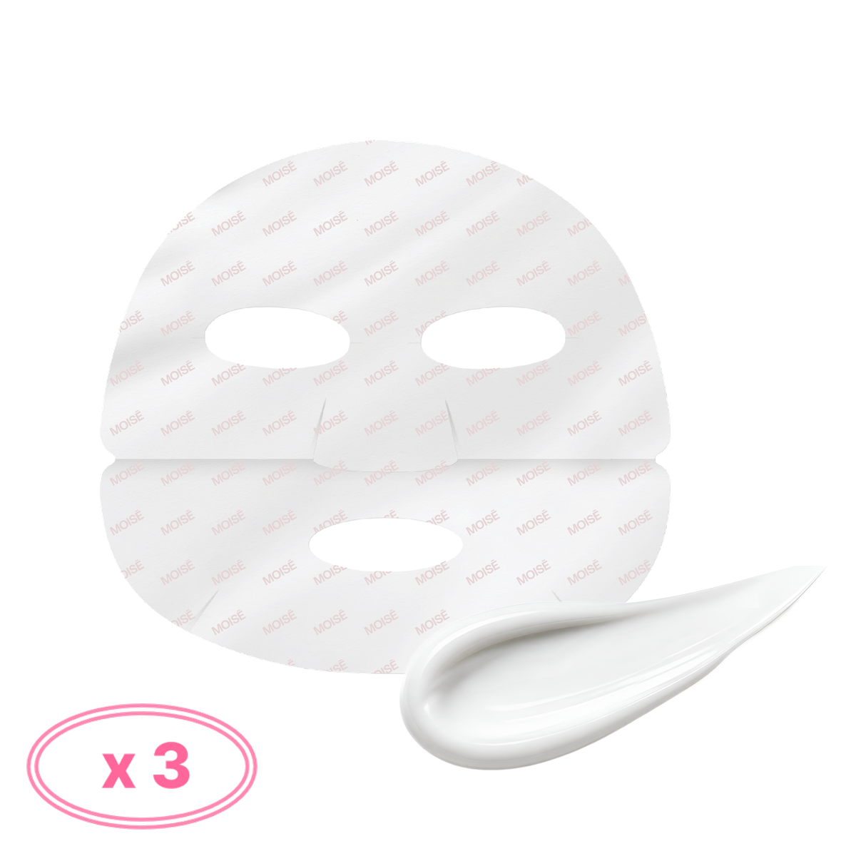 MOISĒ Cream Wrapping Mask, 3 pack